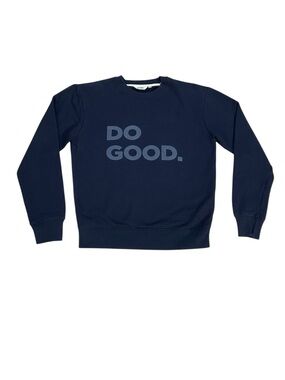 Cotopaxi Do Good Crewneck Sweatshirt XS Navy Organic Cotton Pullover